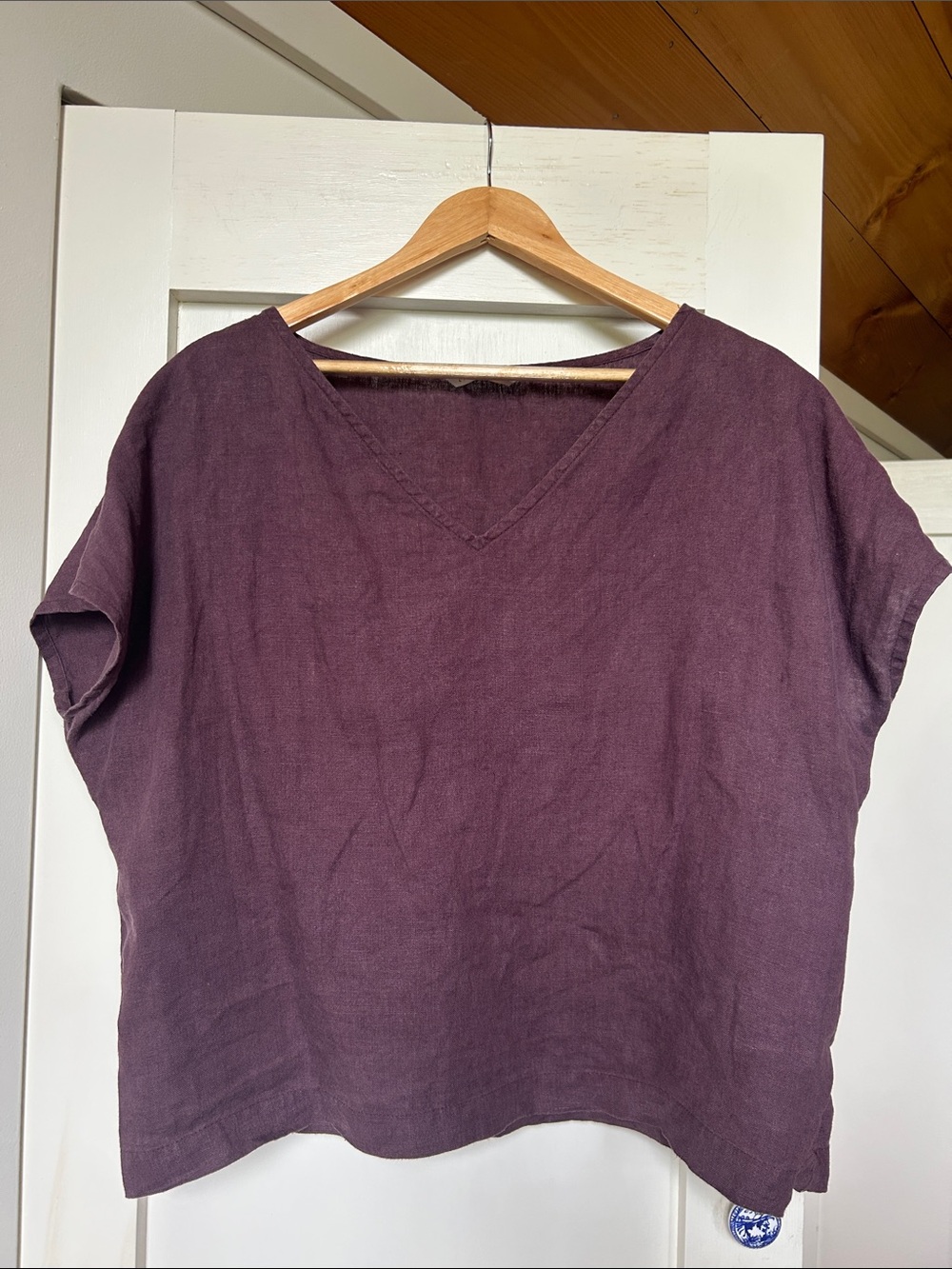Linenfox boxy linen top